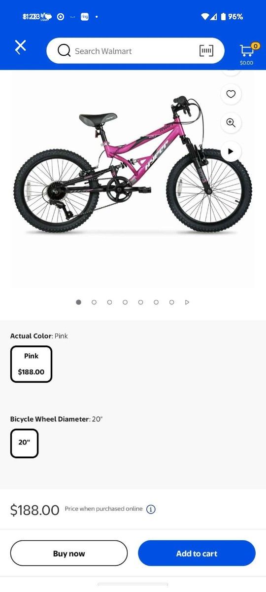 20" Hyper Swift Mountain Bike