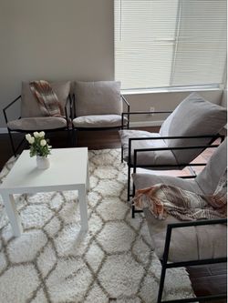 Living room accent chair set