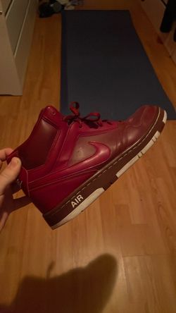 burgundy Nike Air Prestige 3 High SL sneakers