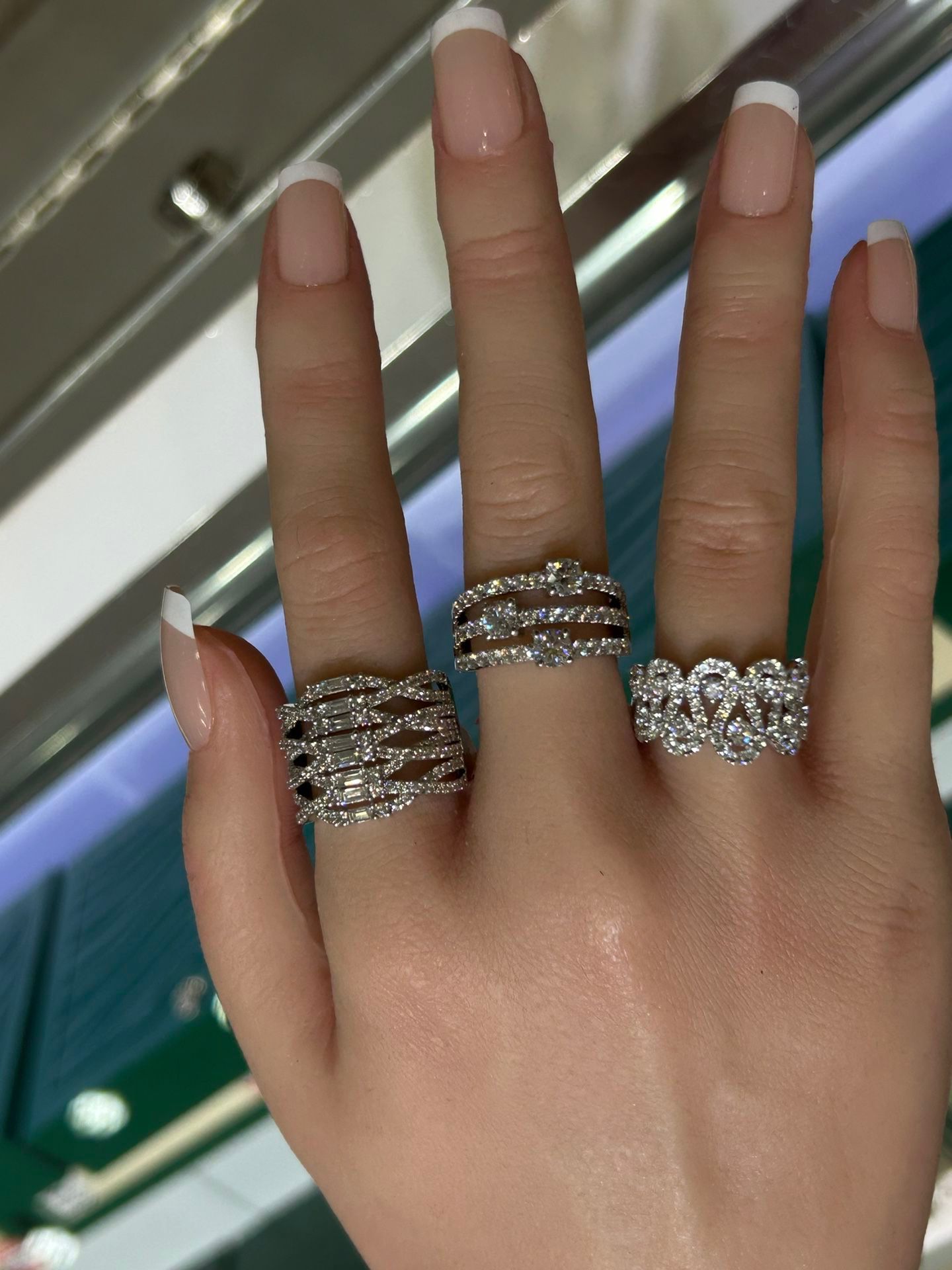 Natural Diamond Fancy Rings