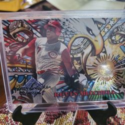 Cincinnati Reds Kevin Mitchell 1995 Topps Stadium Club Members Only Ring Leaders 1994 Pinnacle Slugfest 1995 Fleer Lumber Company Insert Baseball Card