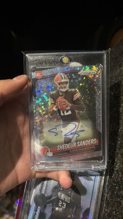 Shedeur Sanders auto prizm disco