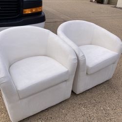 Pottery Barn Swivel Chairs