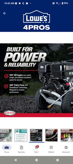 Simpson  4000 PSI Pressure Washer
