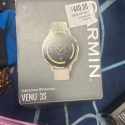 GARMIN VENUS 3s HEALTH & FITNESS GPS SMART WATCH SOFT GOLD RETAIL 449.00 BRAND NEW