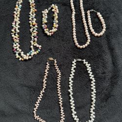 Fresh Water Pearl Necklaces & Bracelets