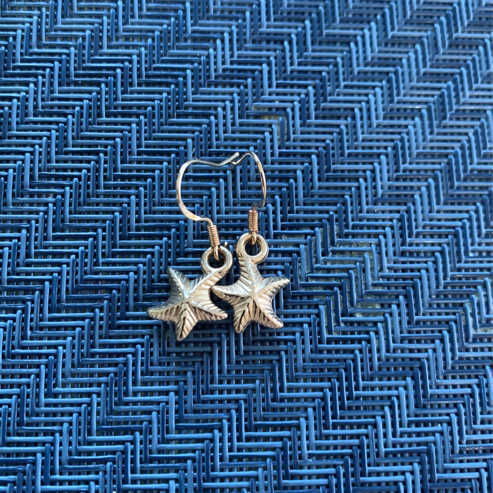 Sea Star Earrings (not Real Gold)