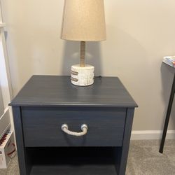 South Shore 1 Drawer Nightstand End Table With Storage