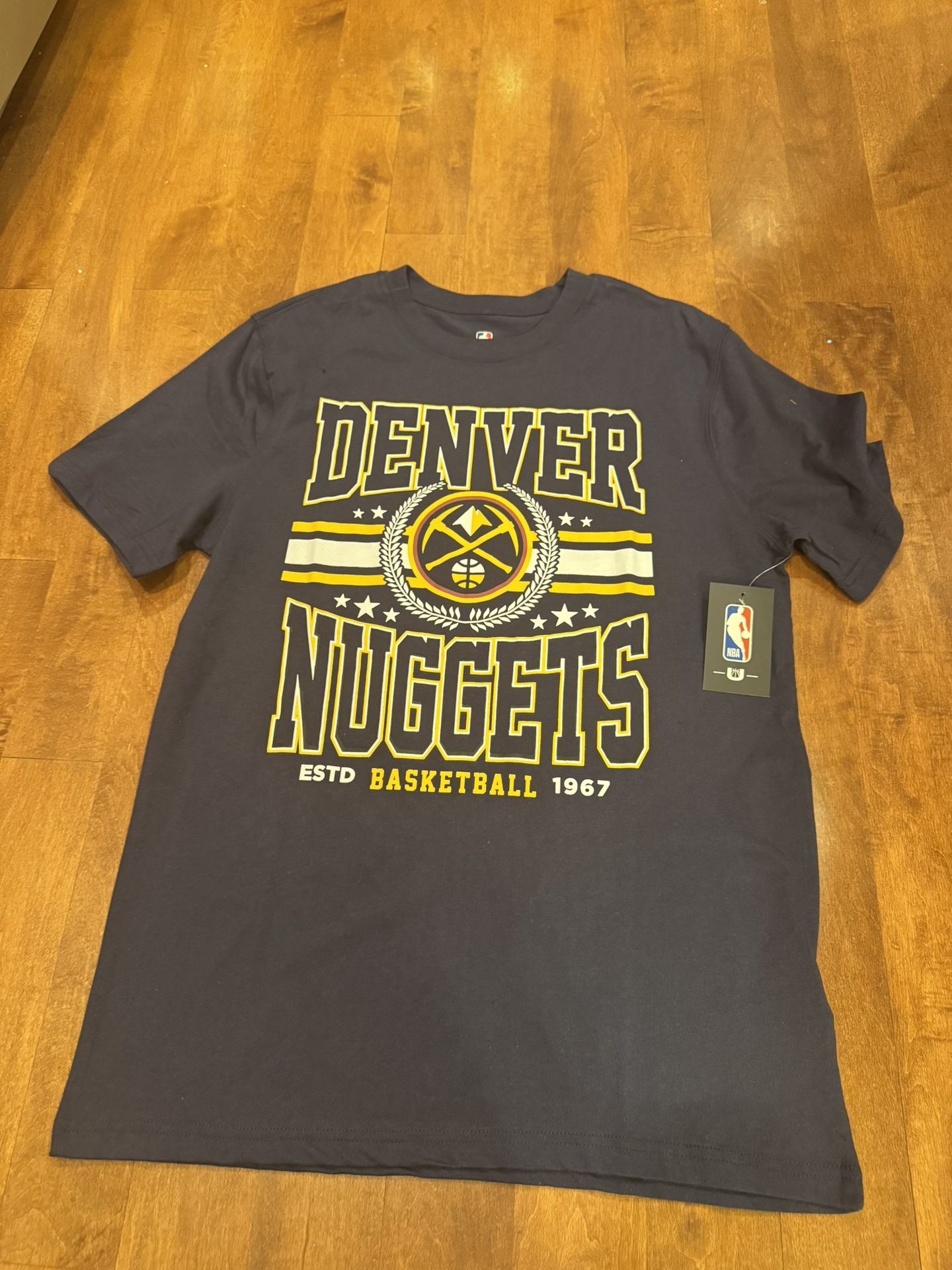 New NBA men’s Denver Nuggets T-shirt shipping available
