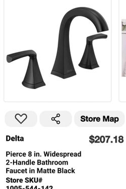 Shop Delta
Pierce 8 in. Widespread 2-Handle Bathroom Faucet in Matte Black
New open box item
