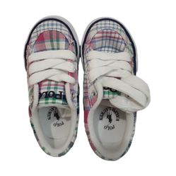 Polo Ralph Lauren Plaid Brisbane Canvas Sneakers