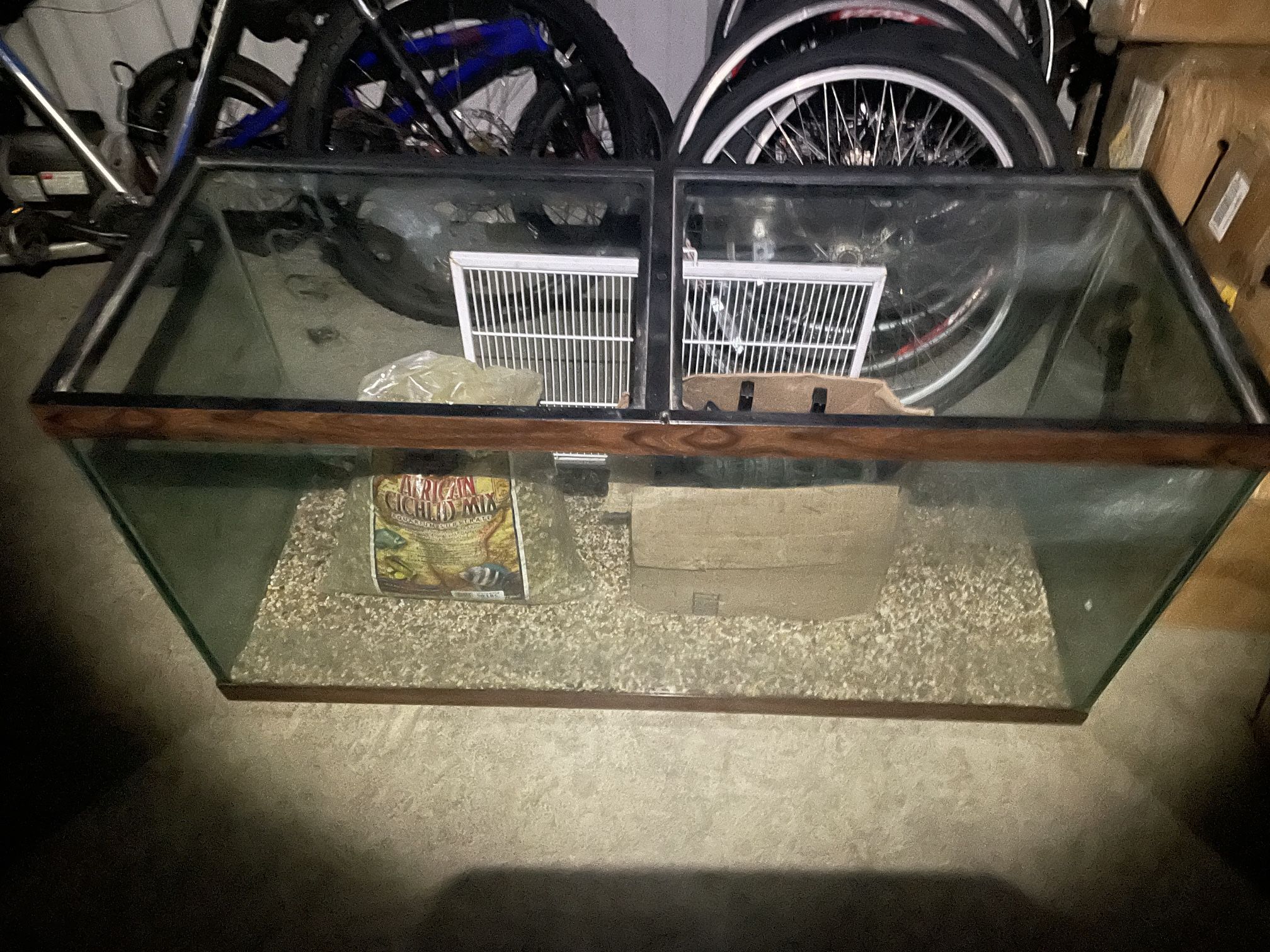 90-Gallon Glass Aquarium - 48” W X 24” D X 18” H