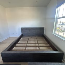 high quality wood bed set metal and wood 