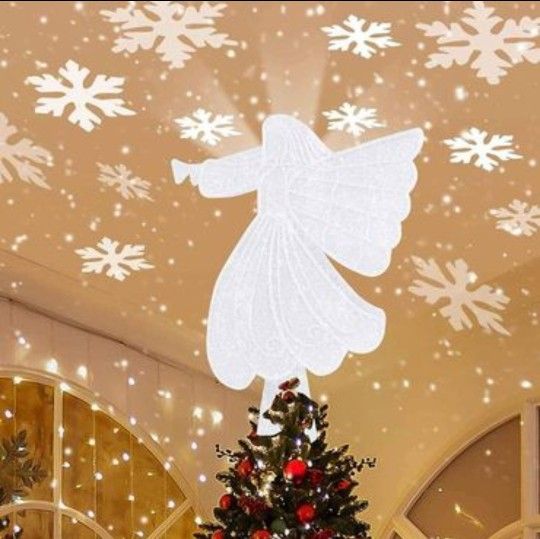 2-in-1 Angel Tree Toppers Christmas Decorations