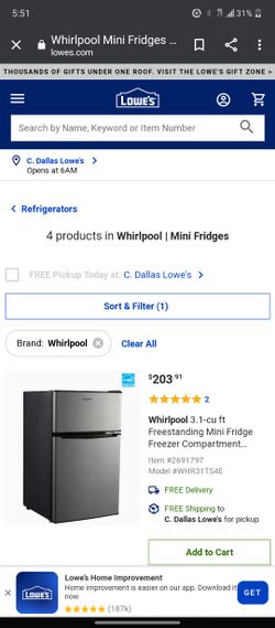 Whirpool Mini Fridge