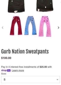 gurb nation sweats flared