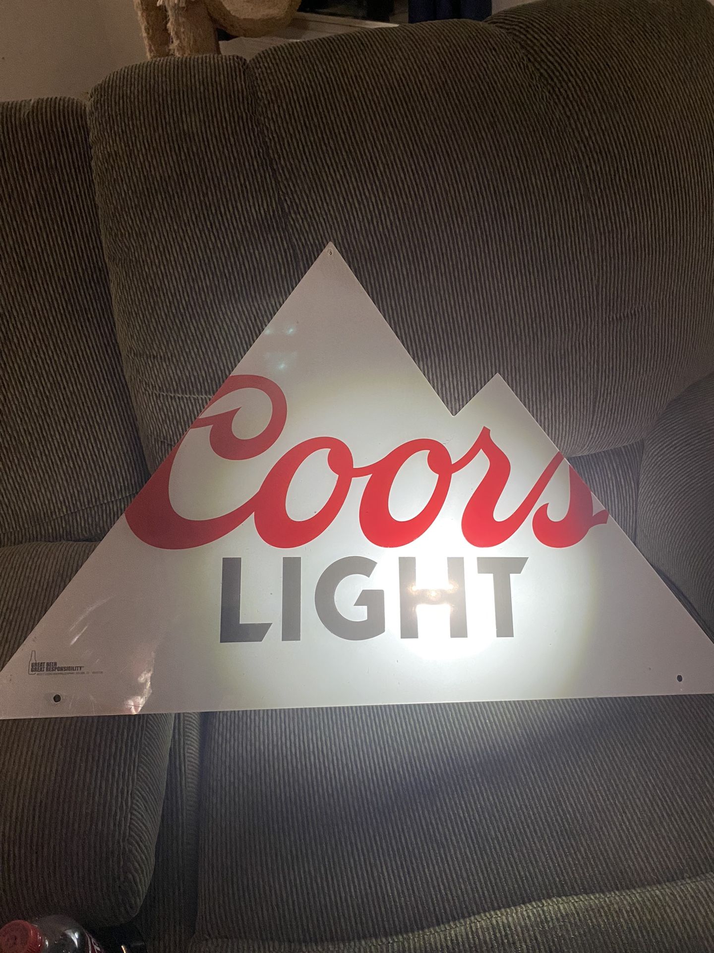 Metal Coors Light Sign