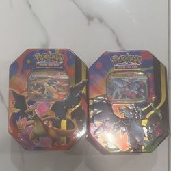 2x Charizard X And Y Tin
