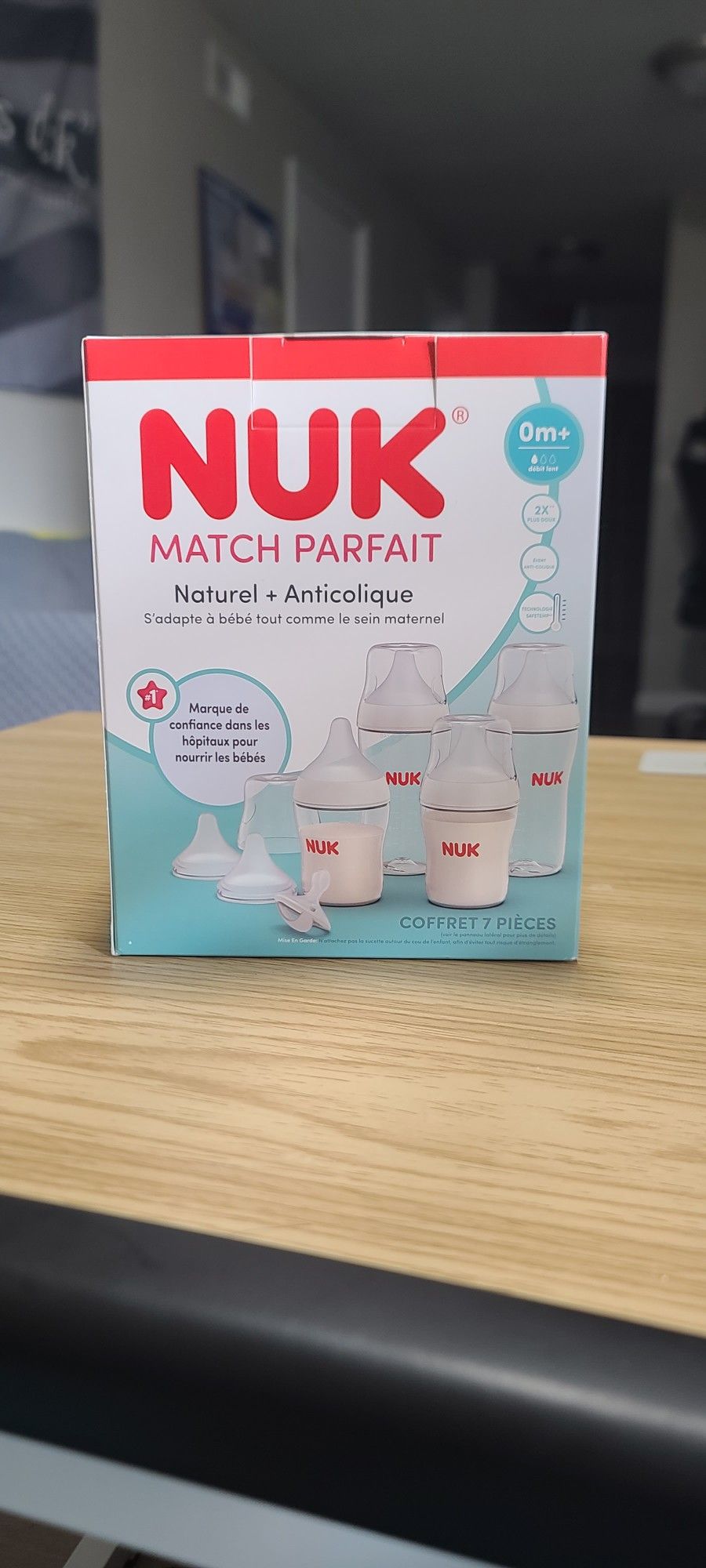 NUK Perfect Match Baby Bottle & Pacifier Set, 7 Piece Newborn Gift Set
