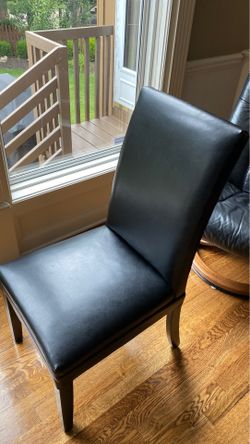Leather dinner chair