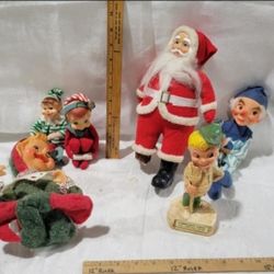 Vintage Kamar Elf, Vtg Berman & Anderson Musical Pixie Elf Doll Windup Sitting Musical Pixie WORKS