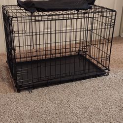 Dog Crate, Cover, Litter Box