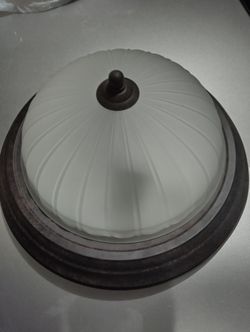 Frosted Glass Ceiling Light Fixture 