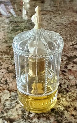 Vintage Collectible 1970s Avon New  "Song of Love" Bird Cage 2 FL. OZ. Sweet Honesty Cologne decanter