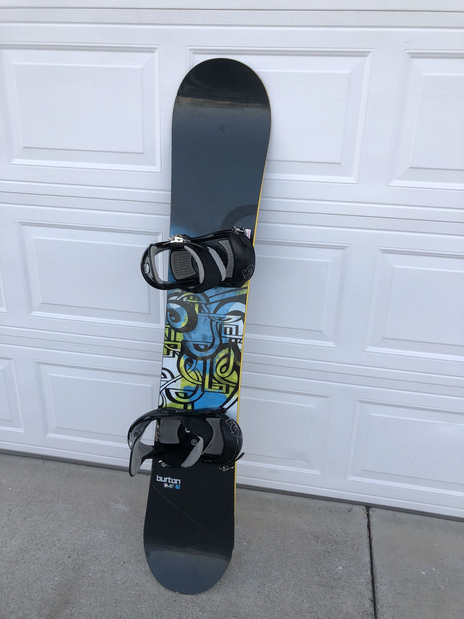 burton air snowboard 161 Burton Air 161 cm Snowboard w/Burton Freestyle bindings large size for Sale  in Milpitas, CA