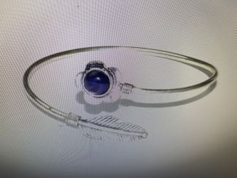 Amethyst/turquoise Cuffbangle Sterling Silver 