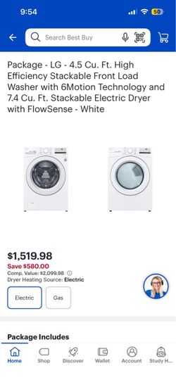 LG Washer and Dryer Electric