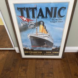 Titanic White Star Line Advertisement Poster-26x26”