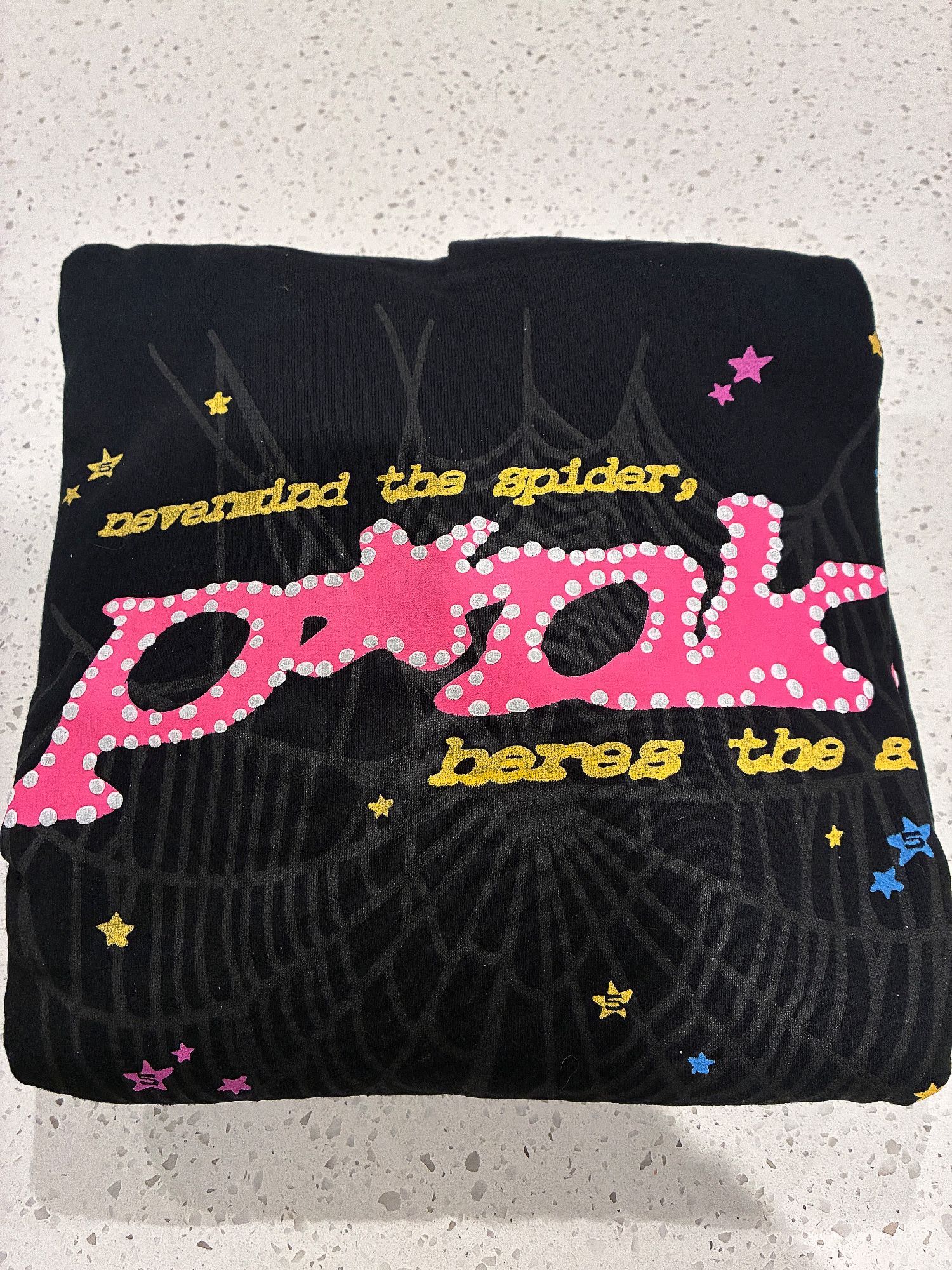 Sp5der P*nk Hoodie ‘Black’| Size M Men’s