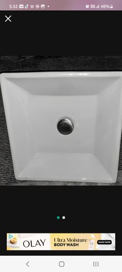 White Vessel Bathroom Sink