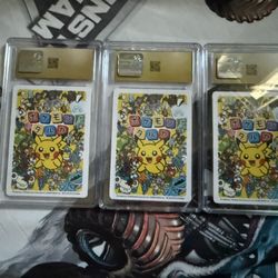 CGC Pristine 10 Pokemon Taruka Bundle - Pikachu, Rayquaza, Tandemaus Taking Offers Low Pop As Well  