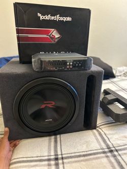 NEW SYSTEM! Rockford fosgate 400x4 Punch amp & 12” Type R Alpine New Generation  Price is what it is Firm set price