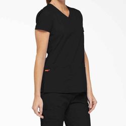 Women's EDS Signature V-Neck Scrub Top with Pen Slot