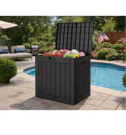 New!! Deck Storage Container Box - 52 Gallon Outdoor Patio Garden Furniture Black