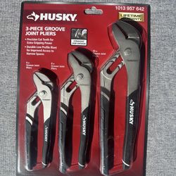 HUSKY. 3-PIECE GROOVE JOINT PLIERS