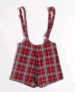 Red Suspender Shorts 