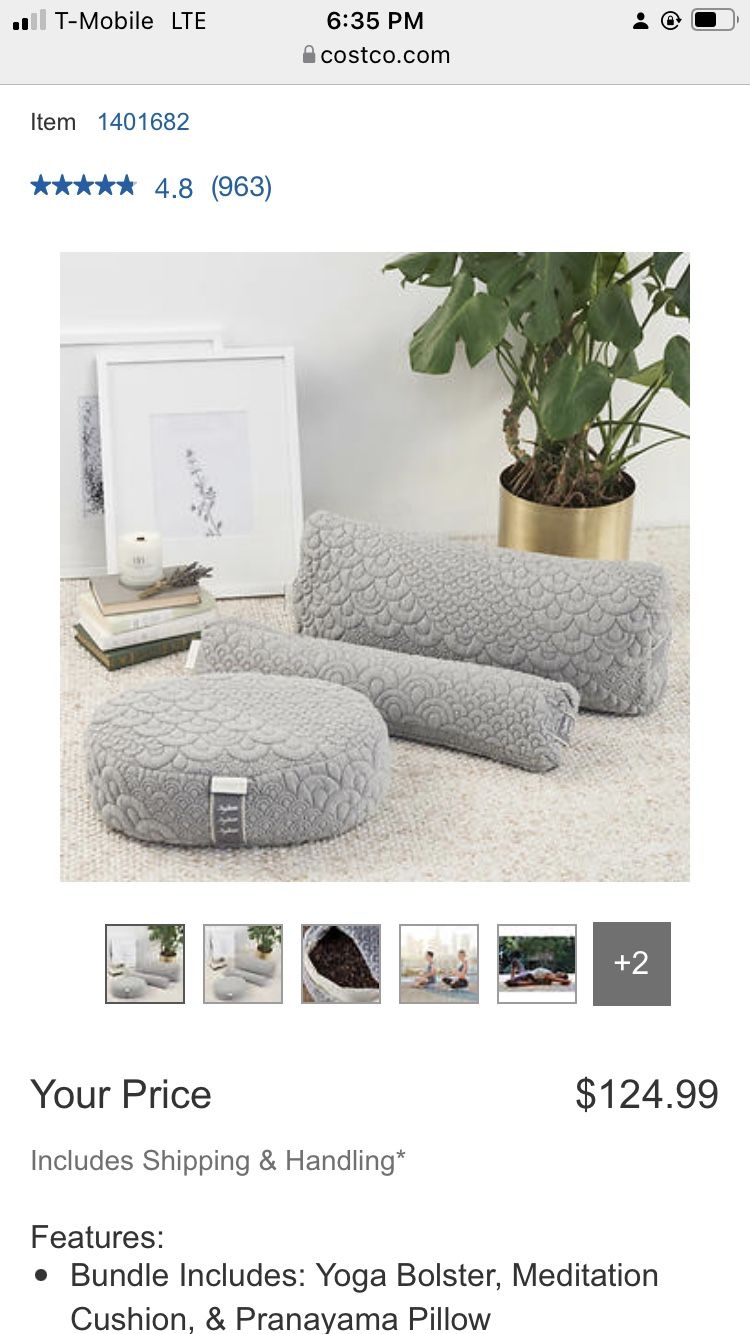 Crystal Cove Home Yoga Pillow Bundle