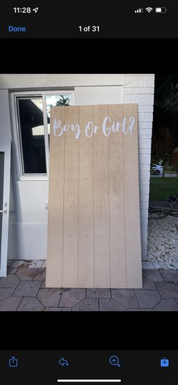 Gender Reveal Dart board
