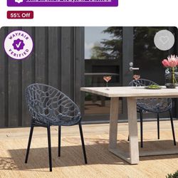Stacking Chairs Set Of 2 Indoor/outdoor 