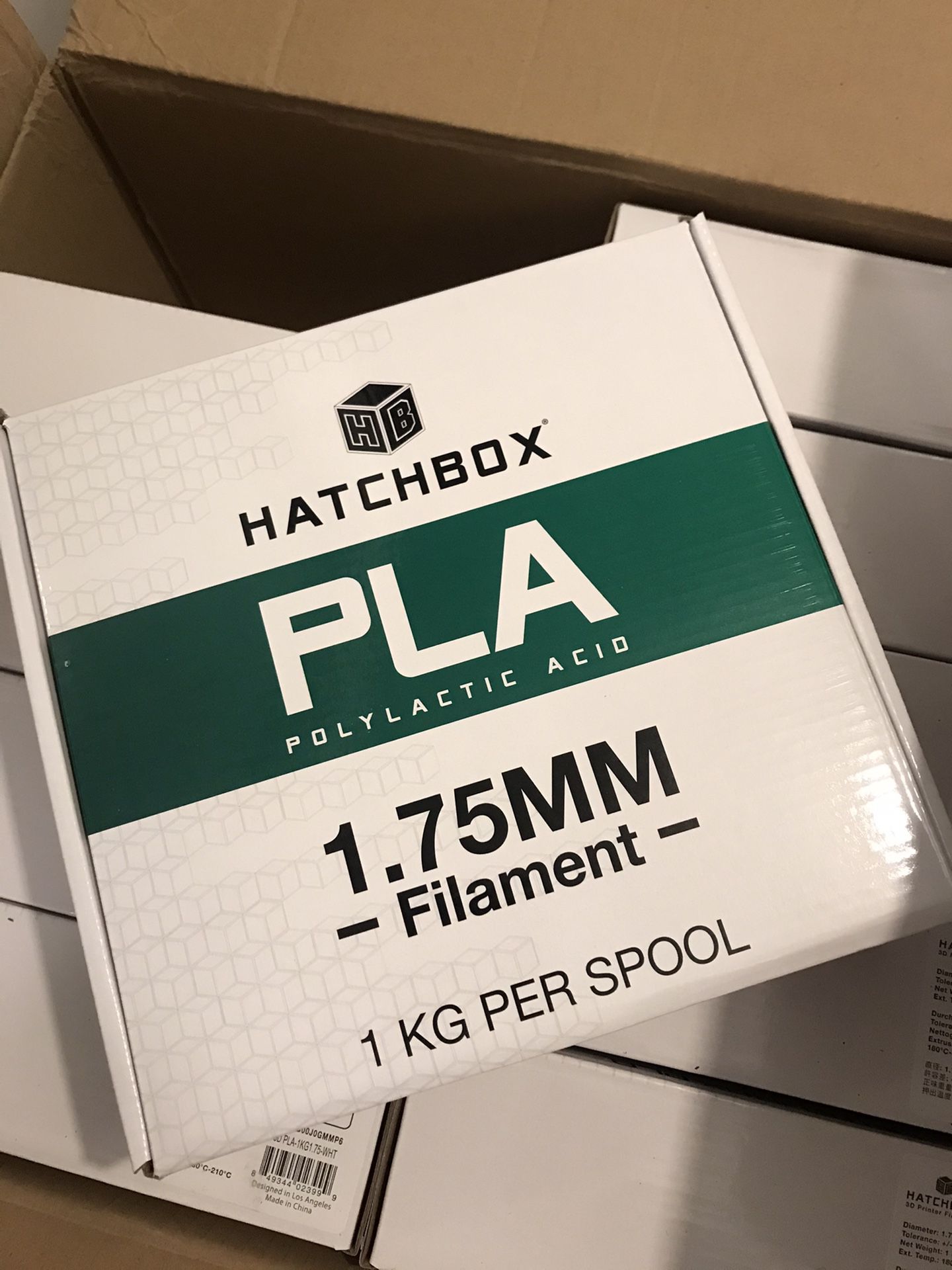 Hatchbox true white 3D printer filament 1.75mm