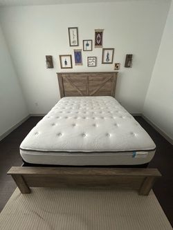 Rustic Wood Bed Frame