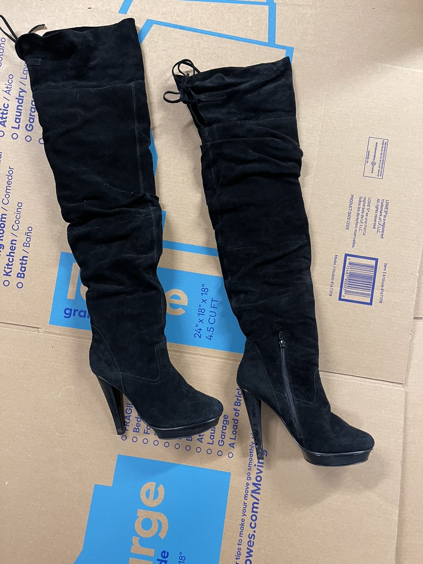 Steve Madden Thigh High Suede Boots Size 9