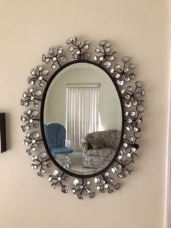 Contemporary Glass Framed Mirror