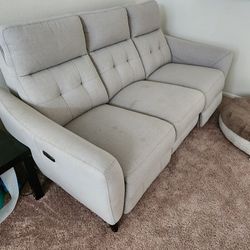 Beige, Reclinable Couch