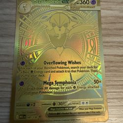 Mega Gardevoir Ex #187 Hyper Rare Gold NM