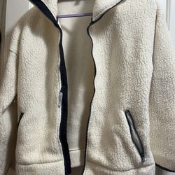 Off White Fleece Jacket